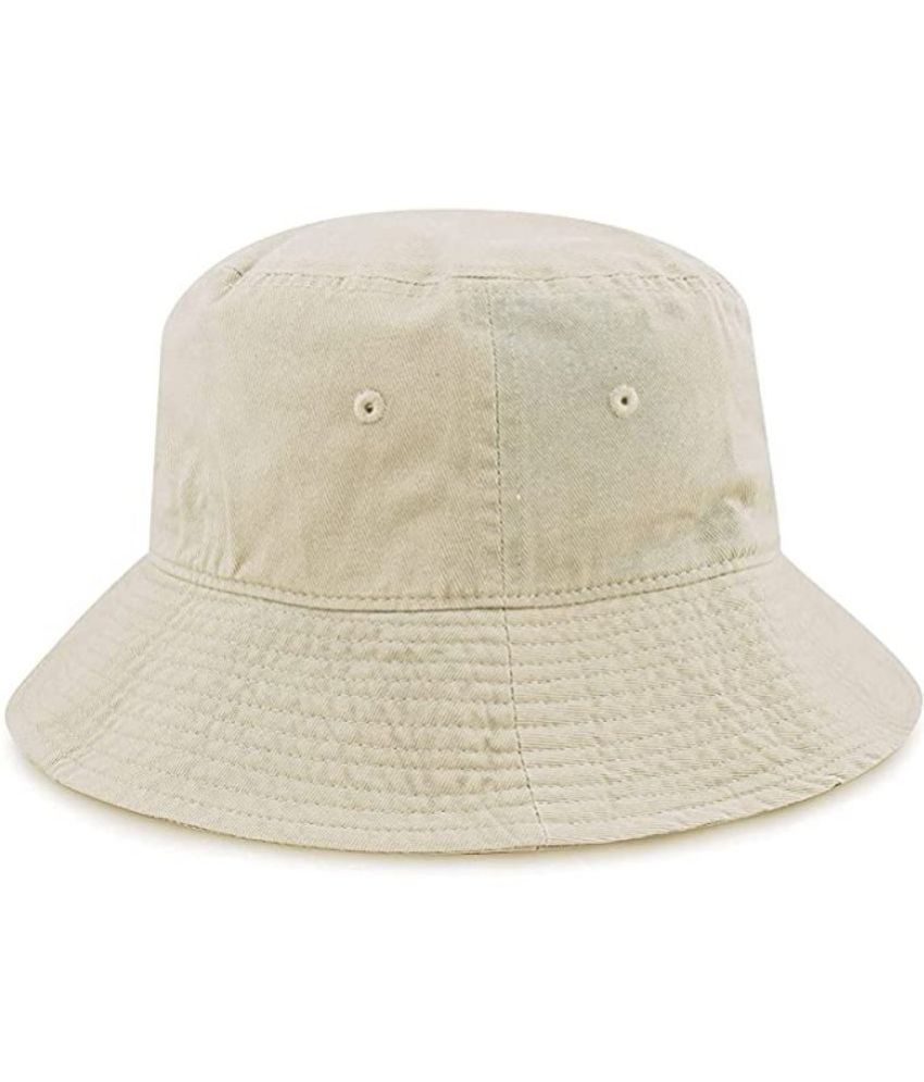     			Infispace White Cotton Blend Men's Hat ( Pack of 1 )