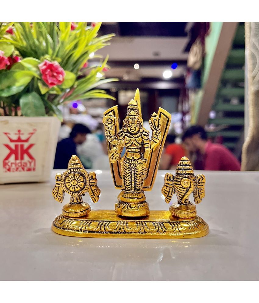     			KridayKraft Aluminium Balaji Idol ( 11 cm )