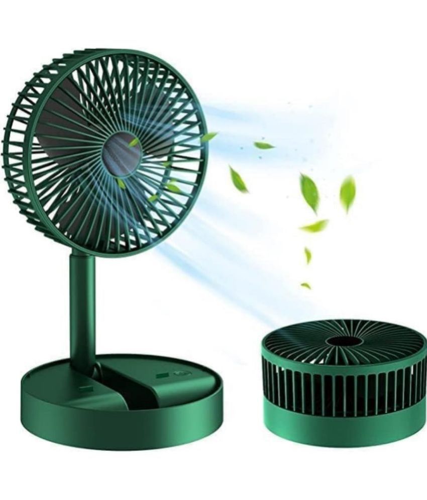     			NAMRA  Rechargeable High Speed Table Desk Fan for Home, Table Fan with Strong Airflow Quiet Operation Portable Pedestal Fan Speed Adjustable Fan (Round Telescop)- 1 pcs.