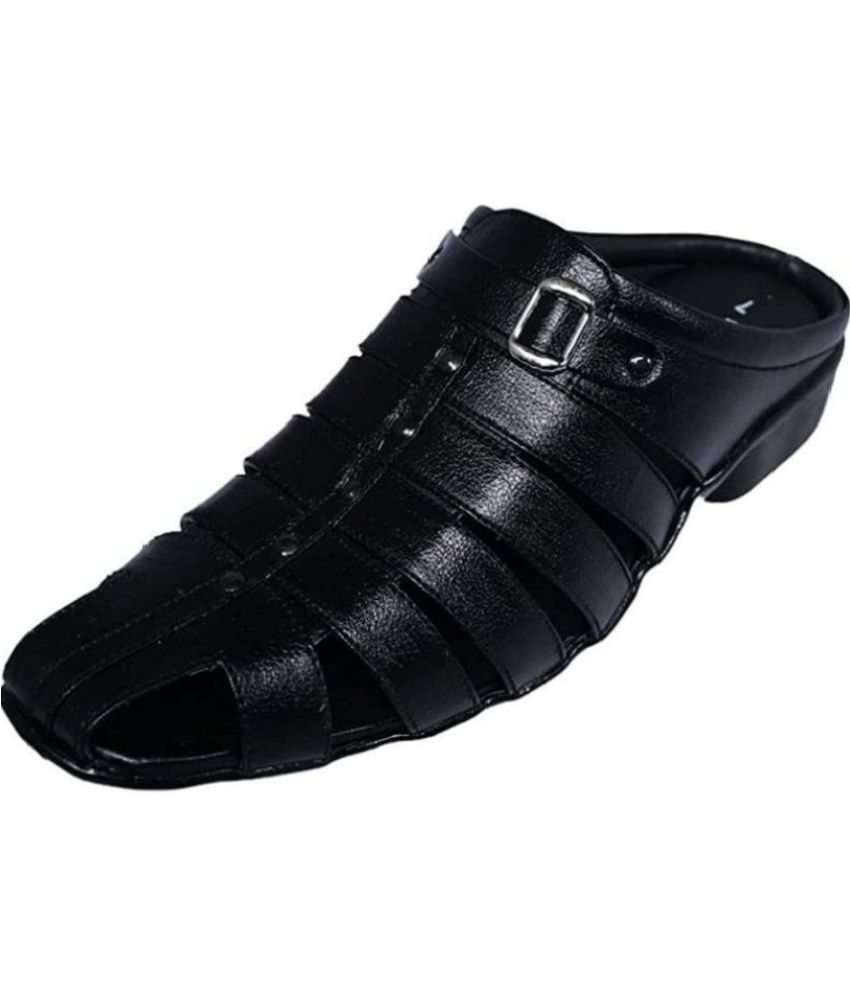     			RAGE GAZE - Black Men's Sandals