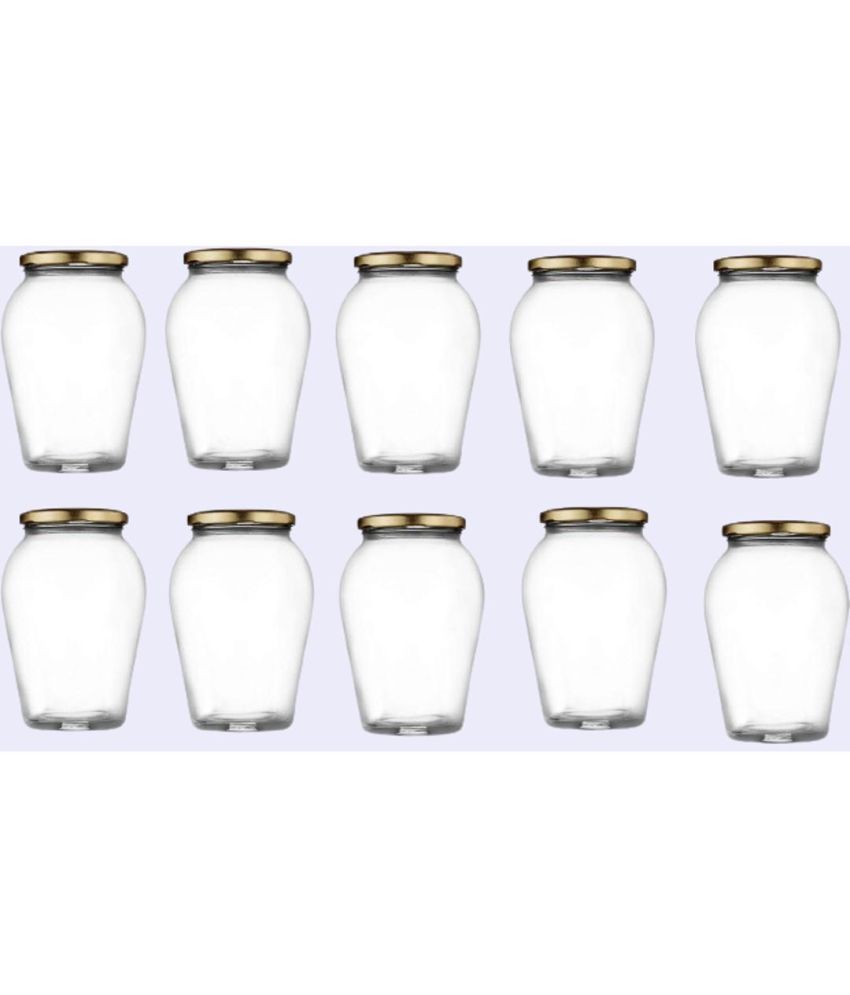     			AFAST Glass Container Glass Transparent Utility Container ( Set of 10 )