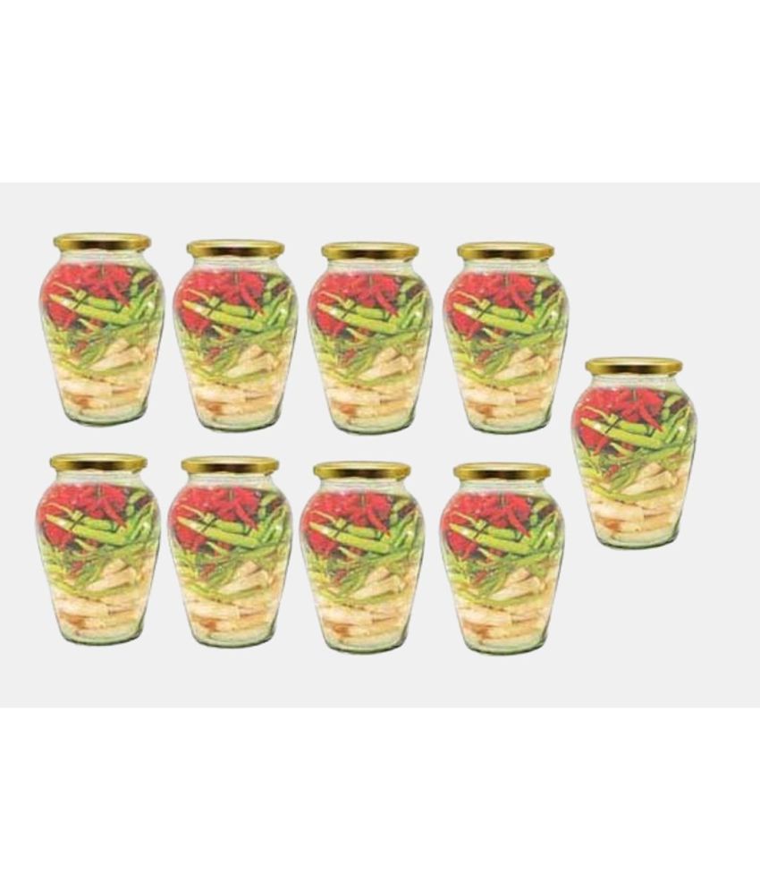     			AFAST Glass Container Glass Transparent Utility Container ( Set of 9 )