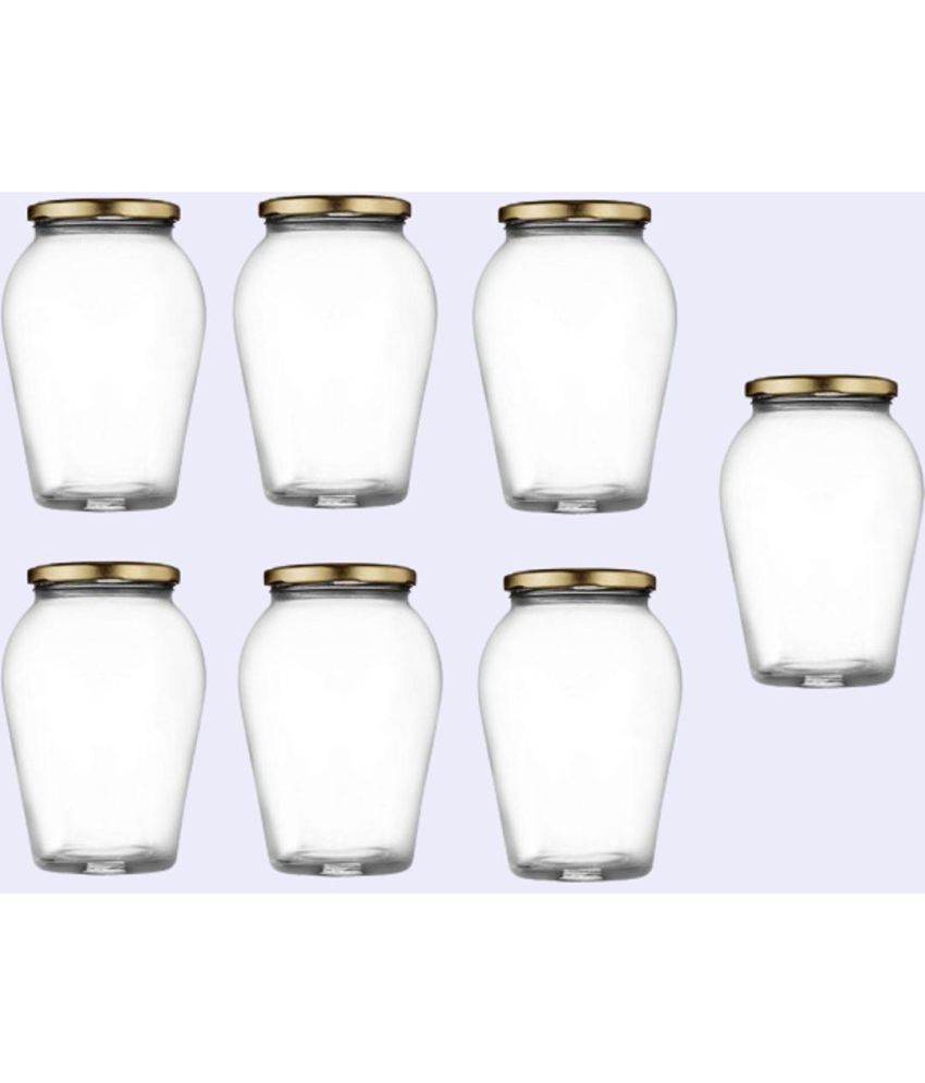     			AFAST Glass Container Glass Transparent Utility Container ( Set of 7 )