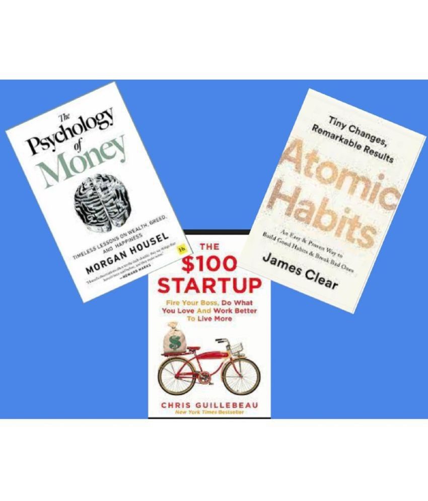     			( Combo of 3 books ) The Psychology of Money + 100 dollar startup + Atomic Habits