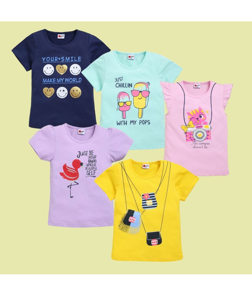     			Mars Infiniti Pack of 5 Baby Girls Cotton T-Shirt ( Multi )