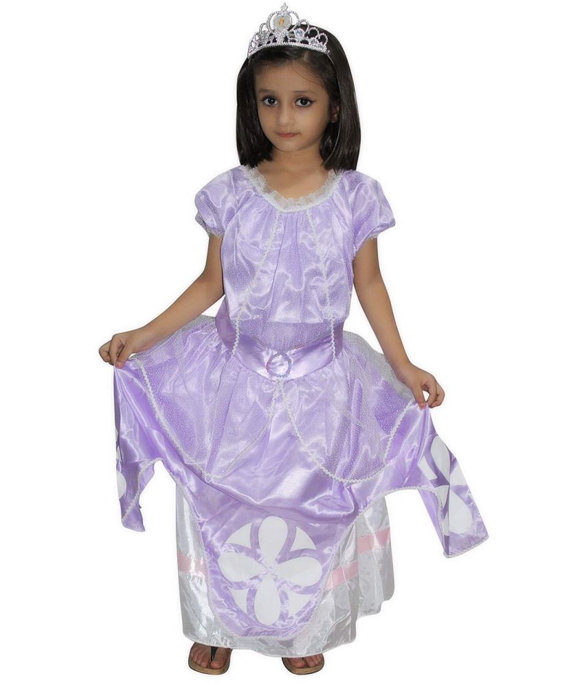     			Princess Sofia Dress For Girls, Fairy Tale Costume - Purple, 7-8 Years