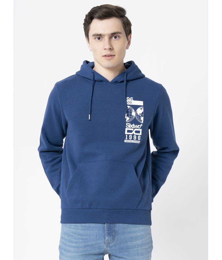     			Red Tape Cotton Blend Hooded Men's Sweatshirt - Blue ( Pack of 1 )