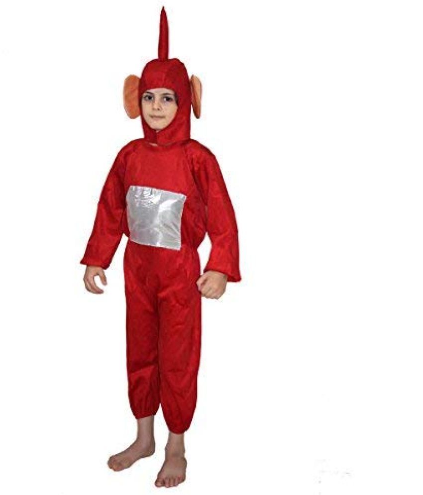     			Teletubbies Dress For Boys & Girls, Cartoon Costume - Red, 5-6 Years