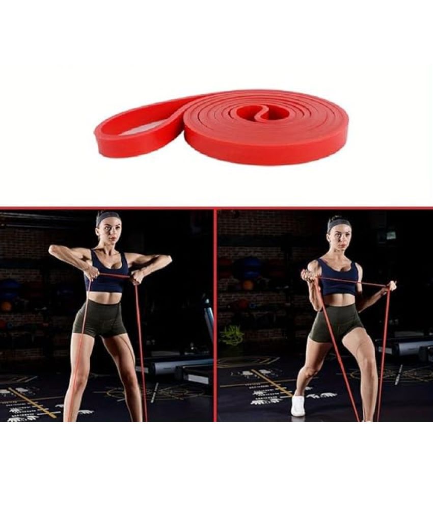     			Thera Band Resistance Bands for Workout for Men & Women Resistance Band Set & Exercise Band for Home Gym Fitness Pull Up Band & Toning Band 100% Natural and Unbreakable Rubber, Red Pack of 1