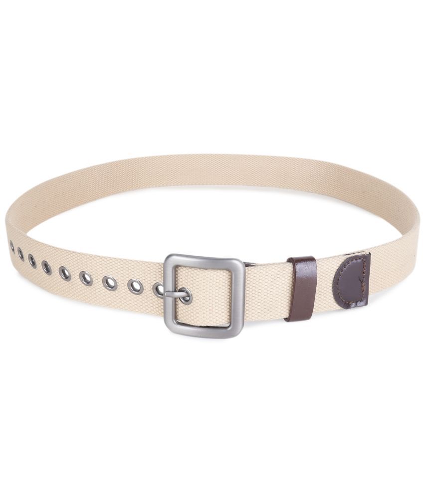     			Zacharias - Beige Canvas Men's Casual Belt ( Pack of 1 )