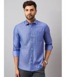 Club York Cotton Blend Regular Fit Printed Full Sleeves Men's Casual Shirt - Blue ( Pack of 1 )