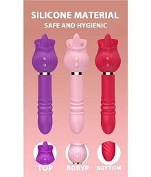 Rose Toy Vibrator for Women, Clitoral Tongue Licking Toy Mini Small Vibrators with 9 Modes &amp; 9 Powerful Vibration, Waterproof Adult Sex Toys for Couples BY KamYog