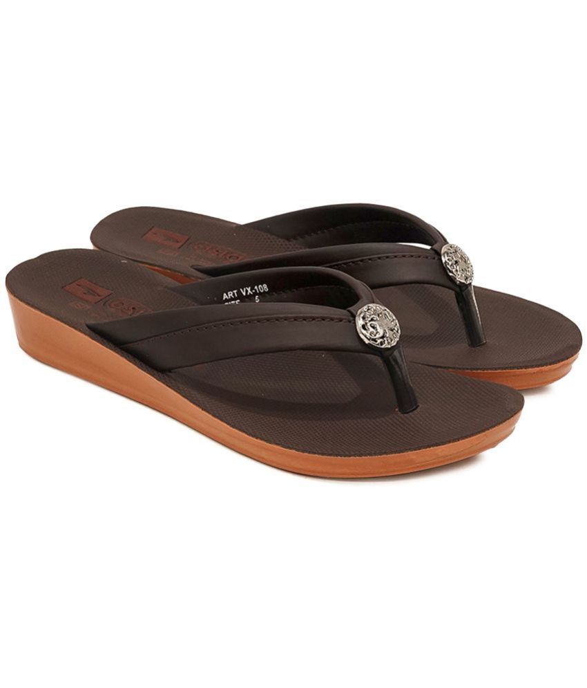     			ASIAN Brown Women's Slipper