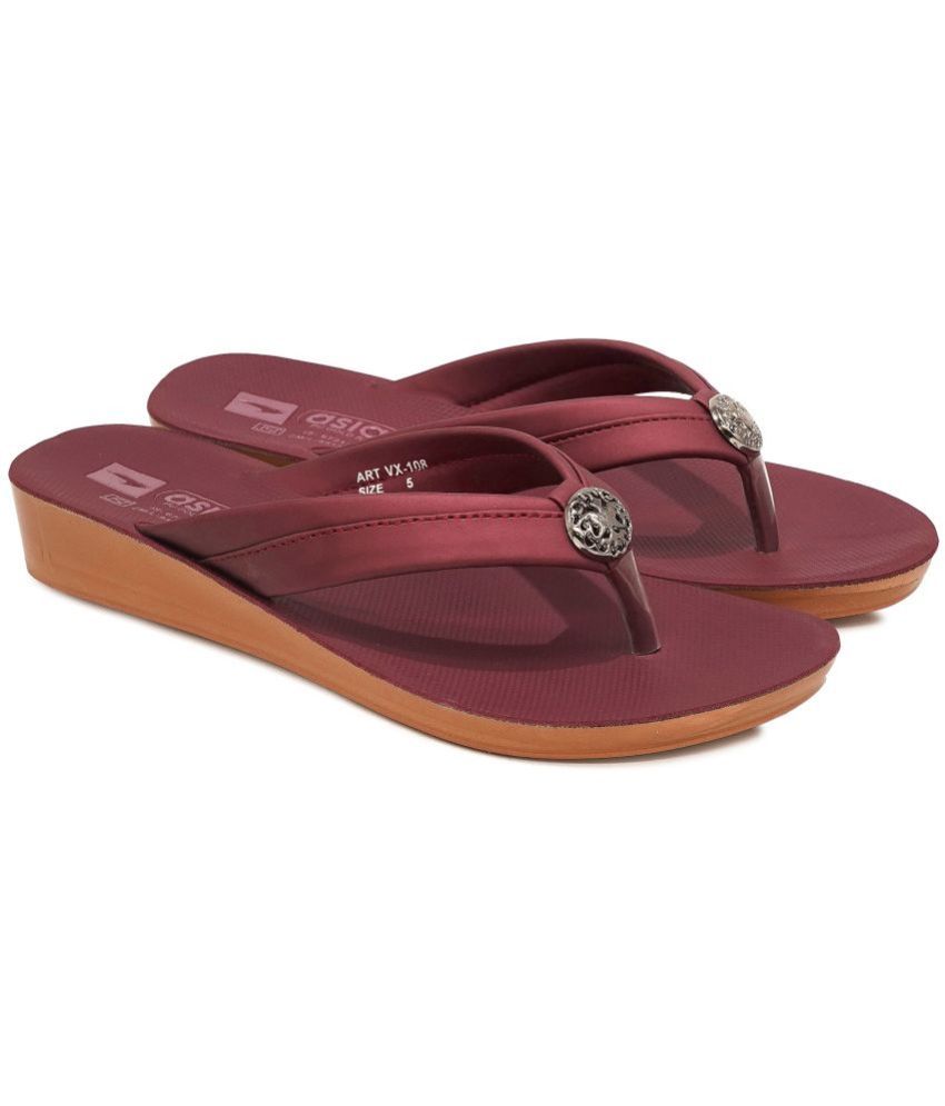     			ASIAN Red Women's Slipper