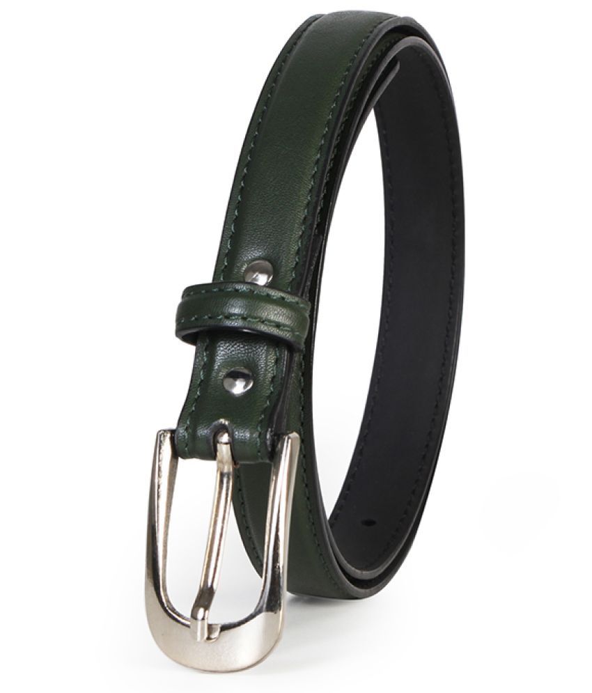     			Bonjour Leather Women's Skinny Belt ( Pack of 1 )