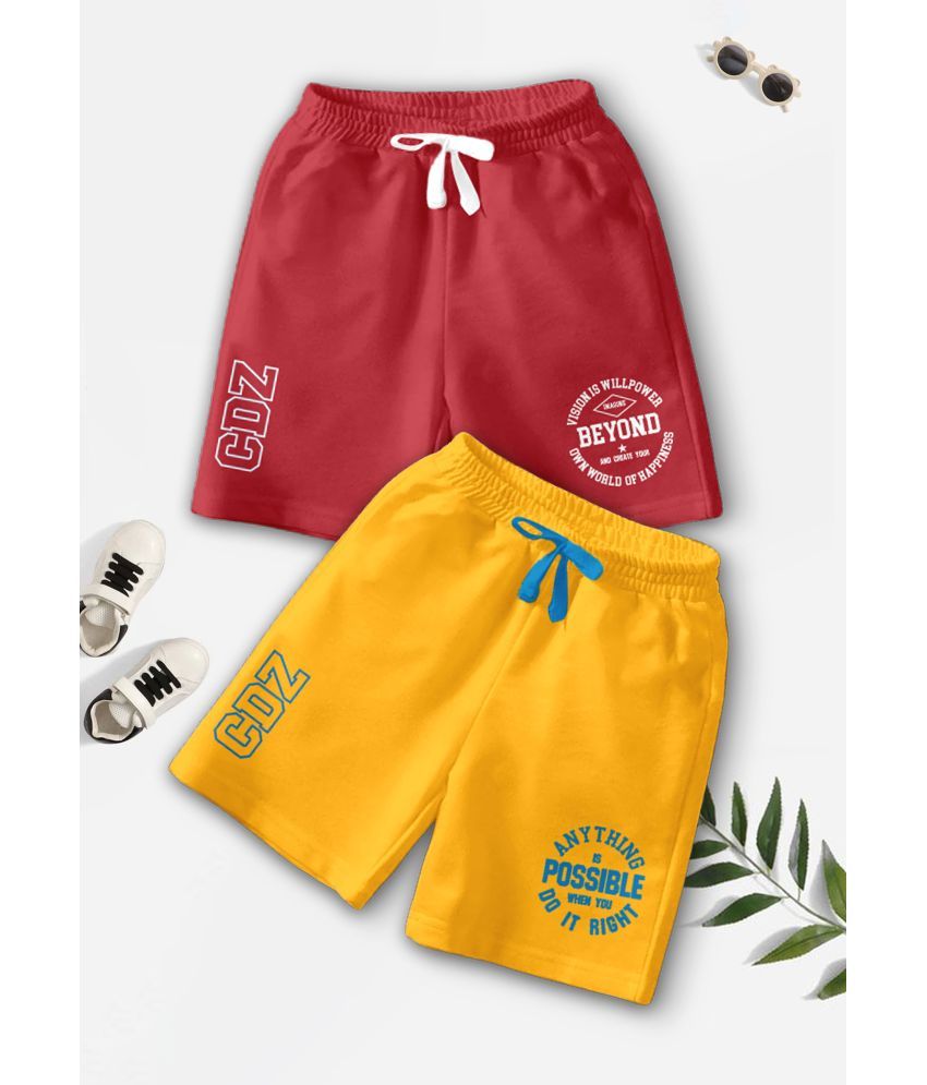     			CODEZ - Multicolor Cotton Blend Boys Shorts ( Pack of 2 )