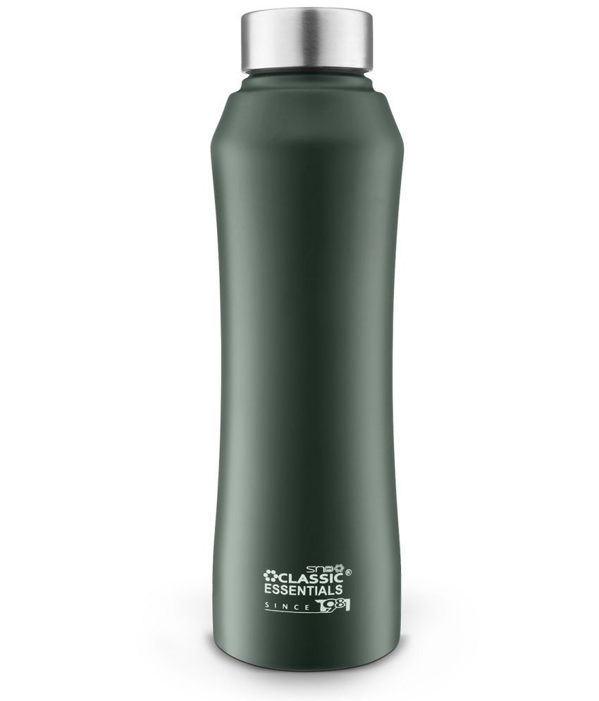     			Classic Essentials McKinley Color Water Bottle For Fridge, 1000ml Dark Green Stainless Steel Water Bottle 1000 mL ( Set of 1 )