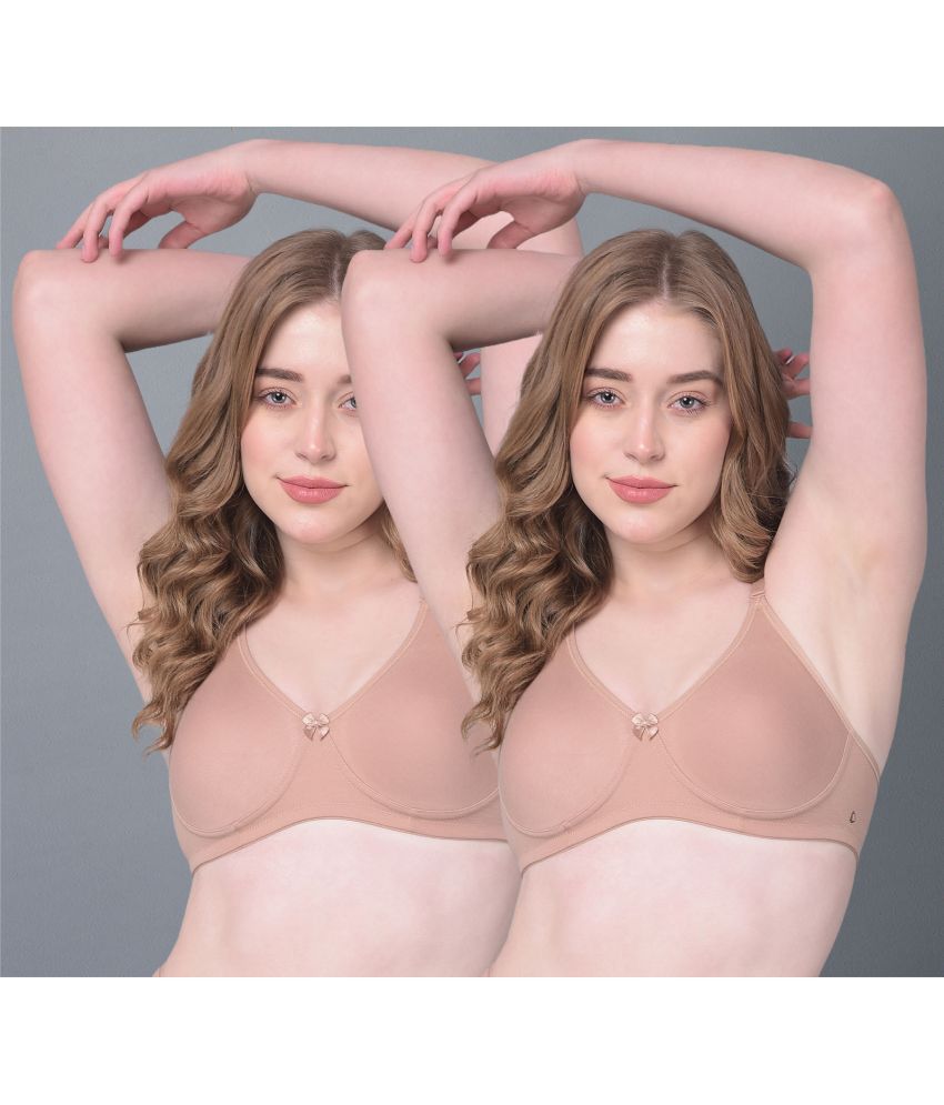     			Dollar Missy Pack of 2 Cotton Women's T-Shirt Bra ( Beige ) DTS-2152-ROB-PO2