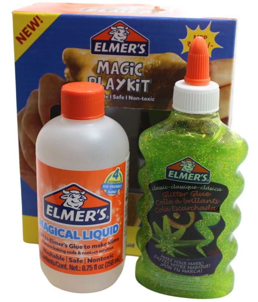    			ELEMERS SLIME PLAY GLITTER EDITION - RED & GREEN