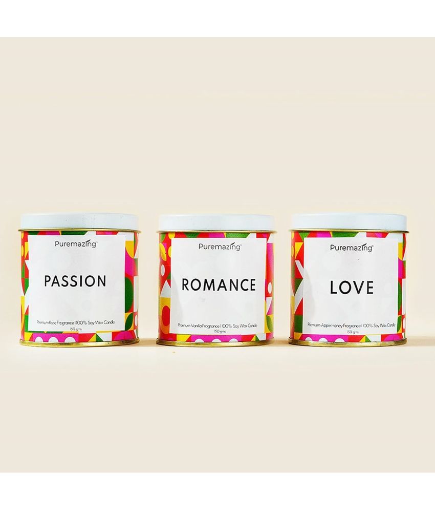     			Imvelo White Vanilla Jar Candle 14 cm ( Pack of 3 )