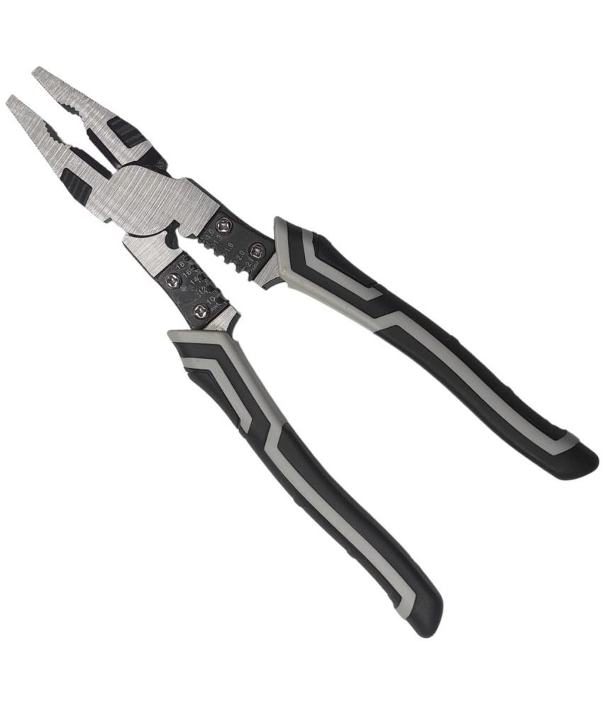     			NAMRA 5 in 1 Multipurpose Lineman Plier/Cutting Plier with Gripping, Wrench, Wire Cutter, Crimping Tool & Wire Stripper Fuction (Chrome Vanadium Forged Steel )