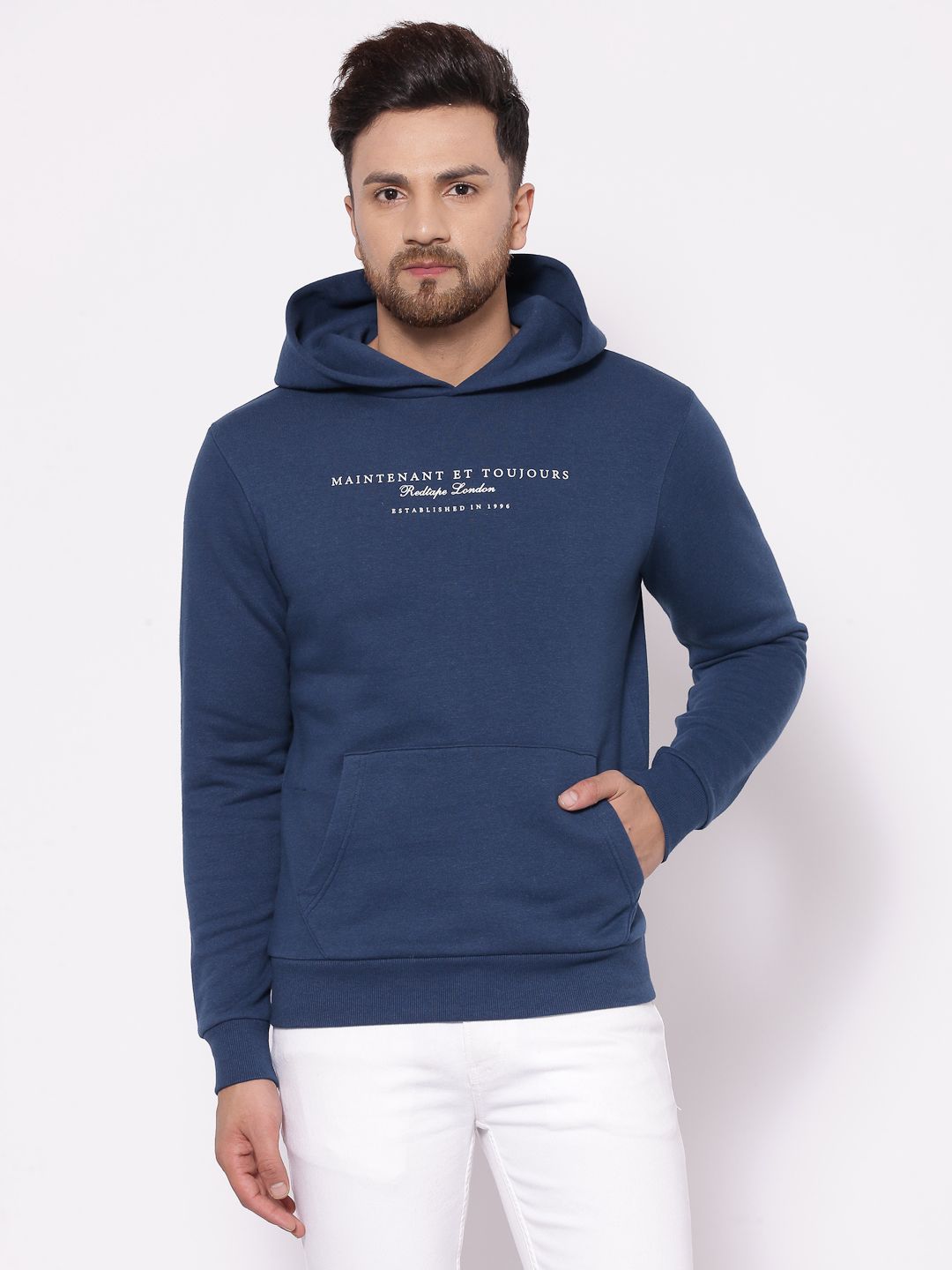     			Red Tape Cotton Blend Hooded Men's Sweatshirt - Teal ( Pack of 1 )