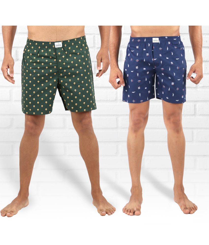     			Pack of 2 Supersquad Cotton Men's Boxer- ( Multicolor )