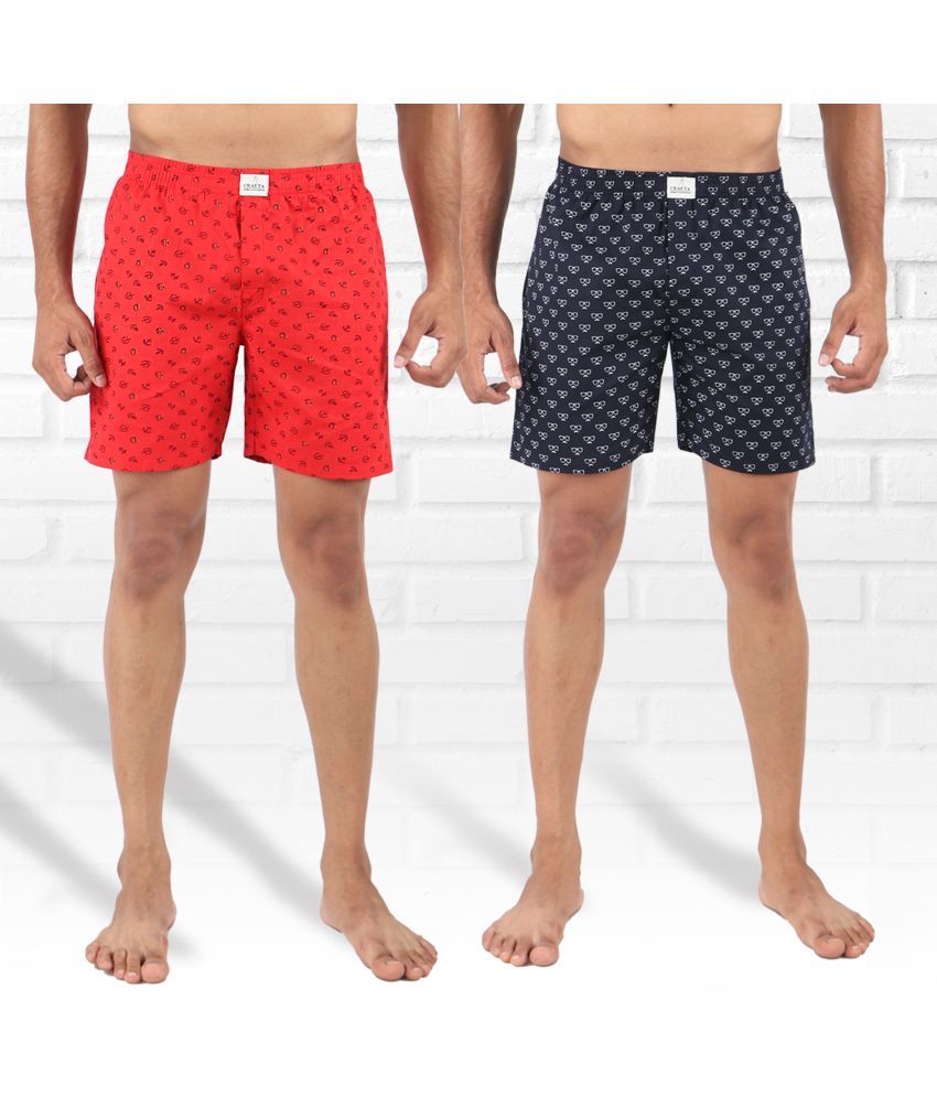     			Supersquad Pack of 2 Cotton Men's Boxer- ( Multicolor )