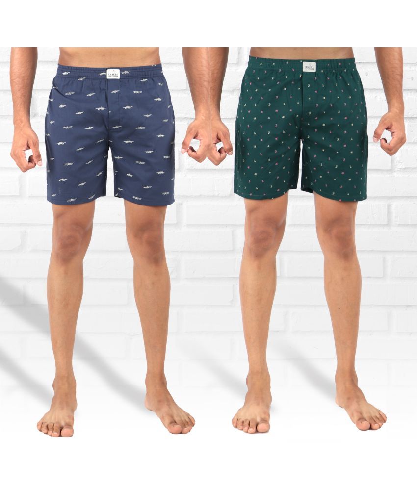     			Supersquad Pack of 2 Cotton Men's Boxer- ( Multicolor )