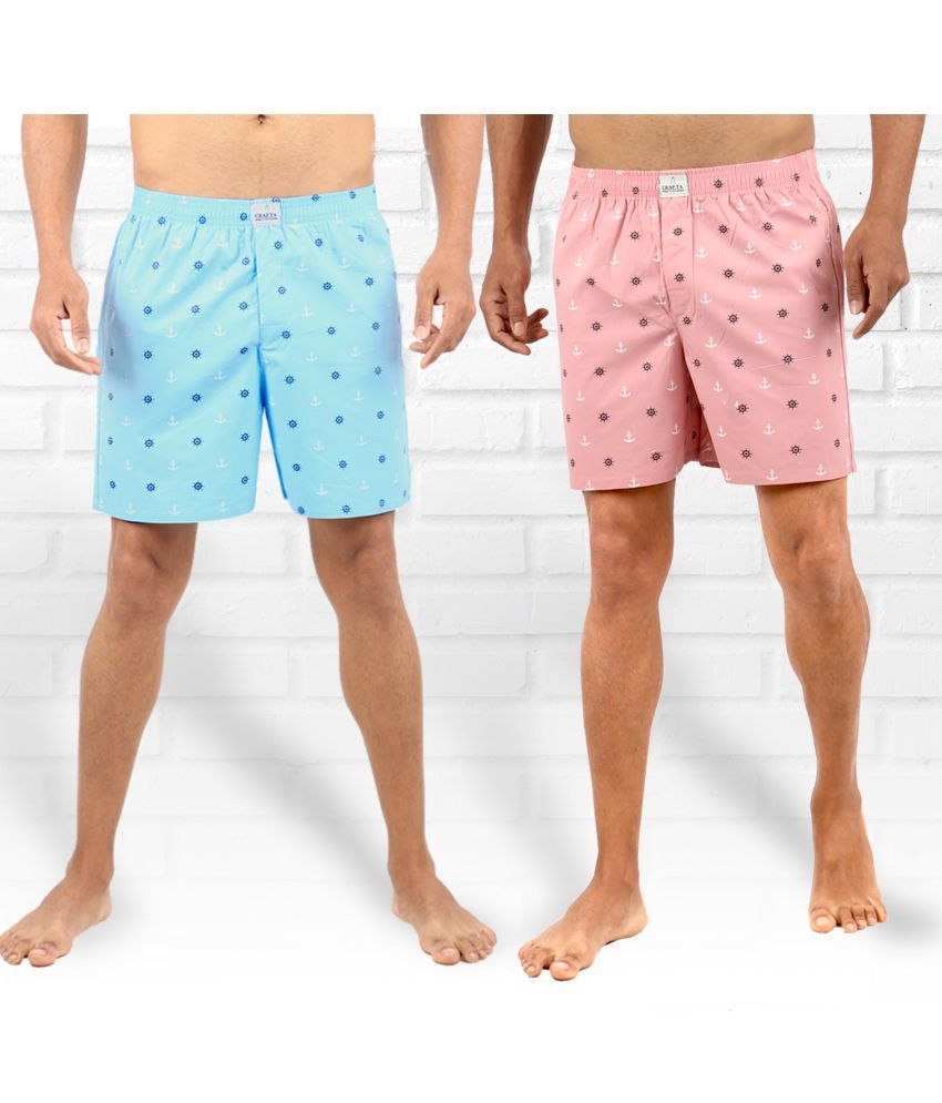     			Supersquad Pack of 2 Cotton Men's Boxer- ( Multicolor )