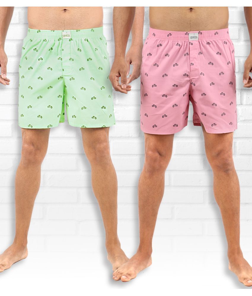     			Supersquad Pack of 2 Cotton Men's Boxer- ( Multicolor )