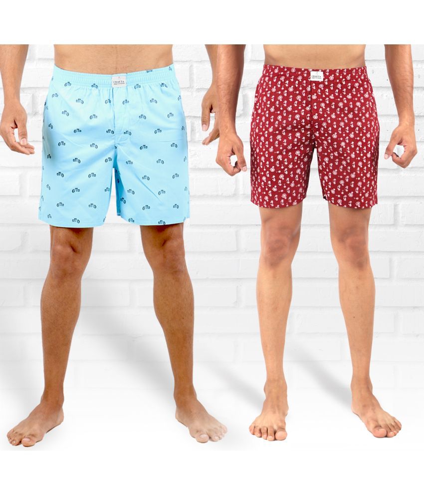     			Supersquad Pack of 2 Cotton Men's Boxer- ( Multicolor )