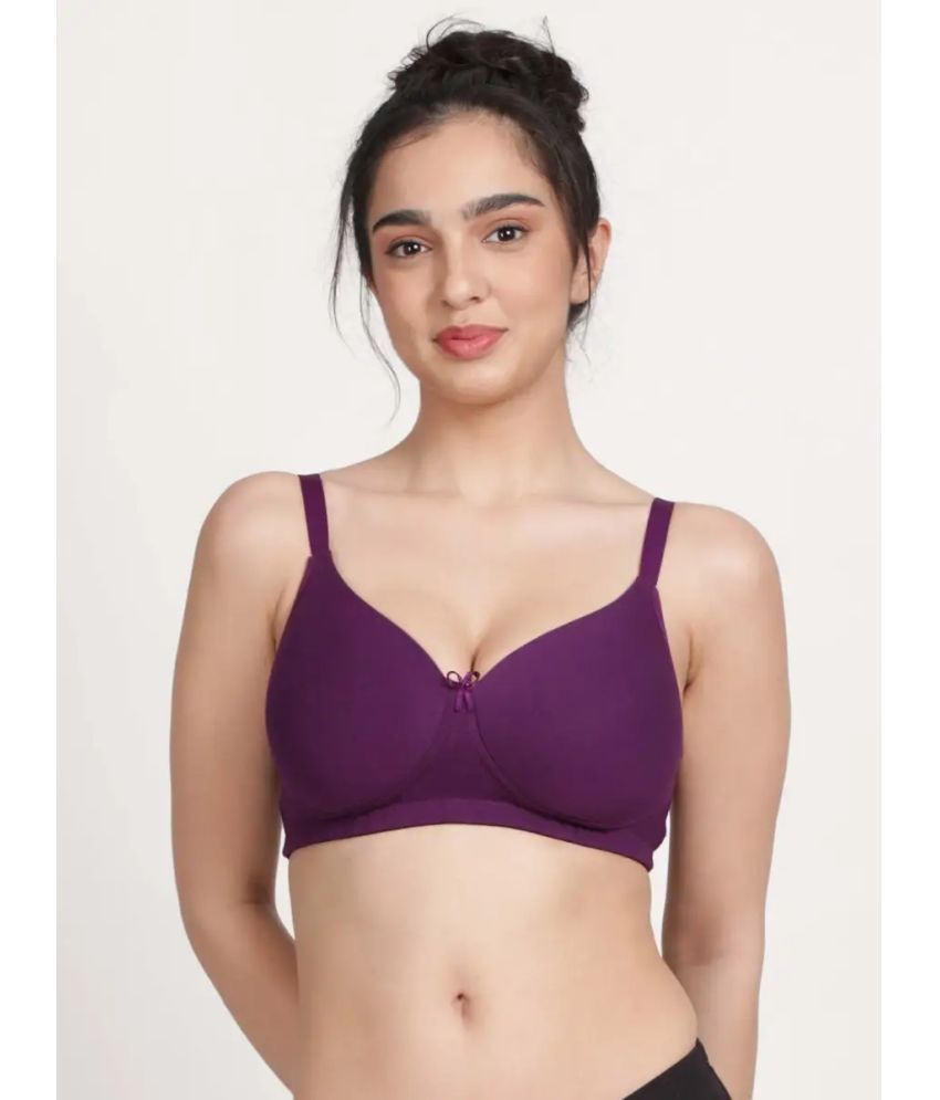     			Susie Purple Cotton Blend Lightly Padded Women's T-Shirt Bra ( Pack of 1 )