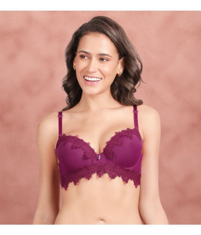     			Susie Nylon Women's Push Up Bra ( Purple )