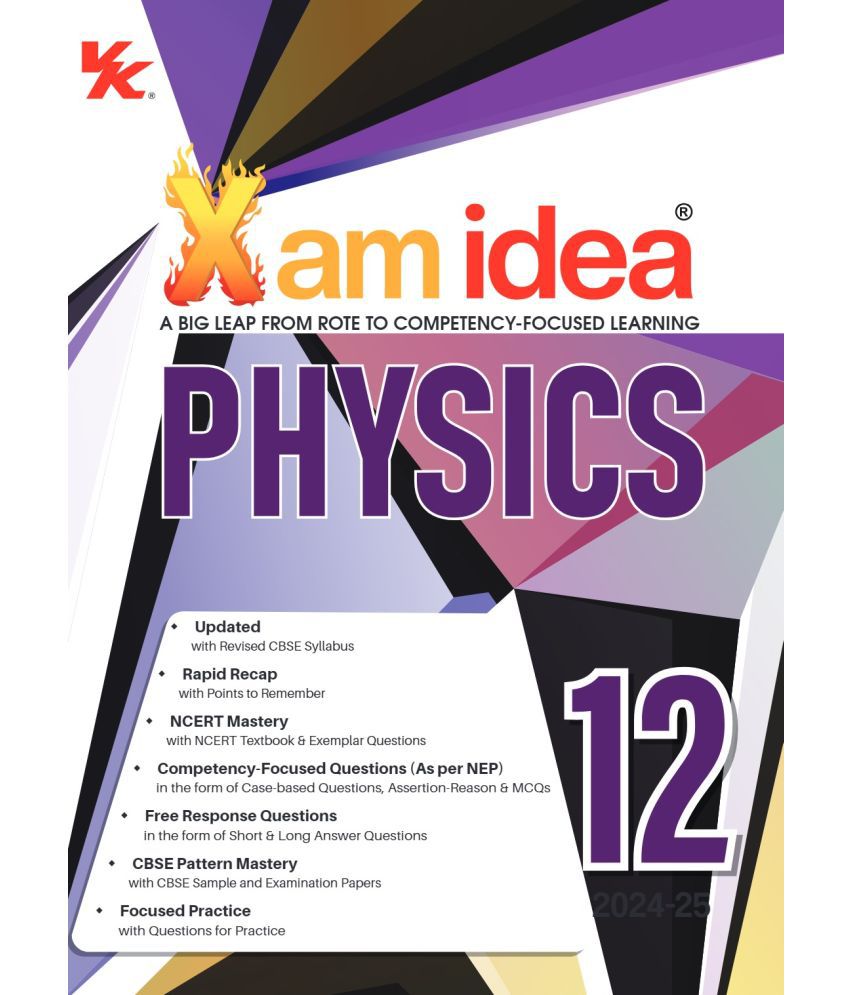     			Xam idea Physics Class 12 Book | CBSE Board | Chapterwise Question Bank | Based on Revised CBSE Syllabus | NCERT Questions Included | 2024-25 Exam