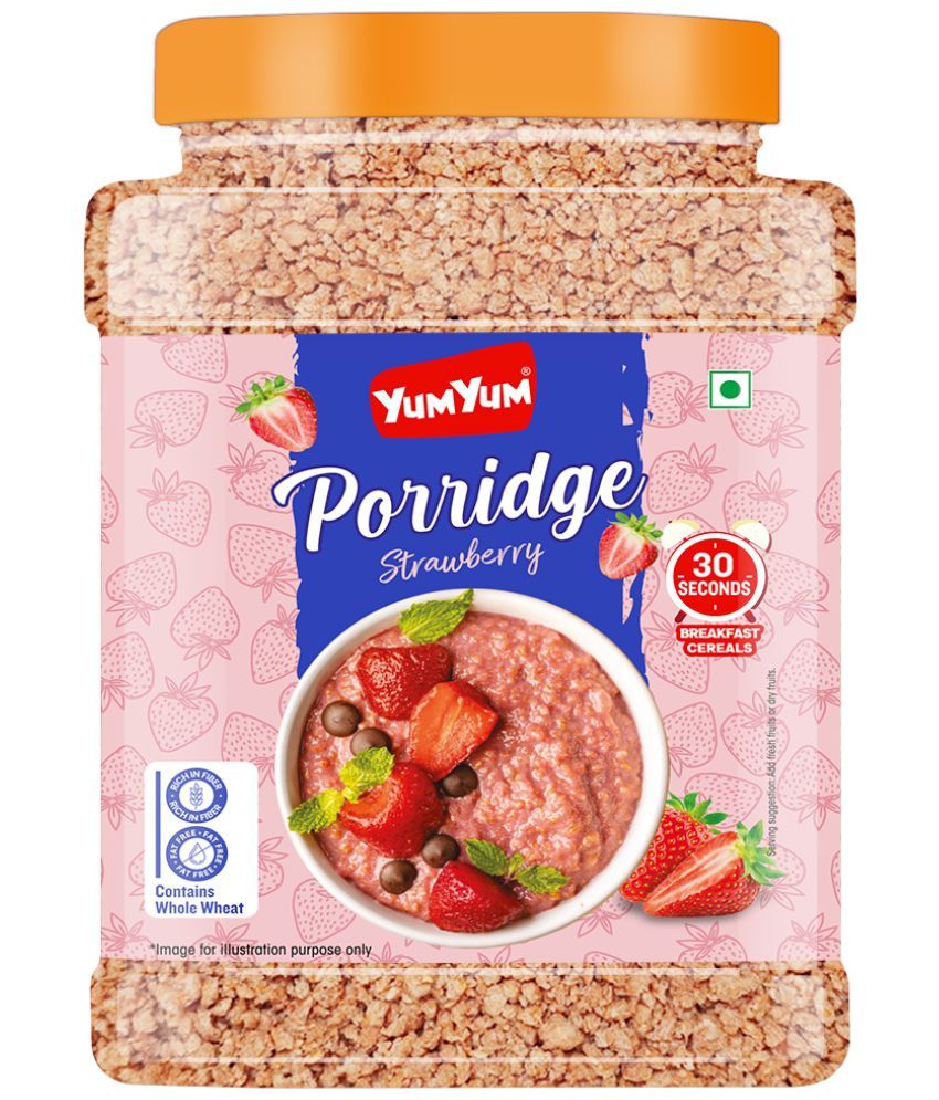     			YUM YUM Strawberry Porridge 750g Jar/ Healthy breakfast Cereal/Ready to Eat/Low in Fat