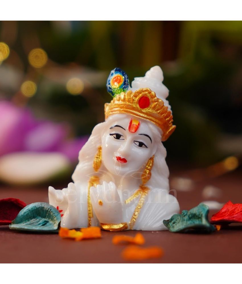    			servdharm Resin Lord Krishna Idol ( 7 cm )