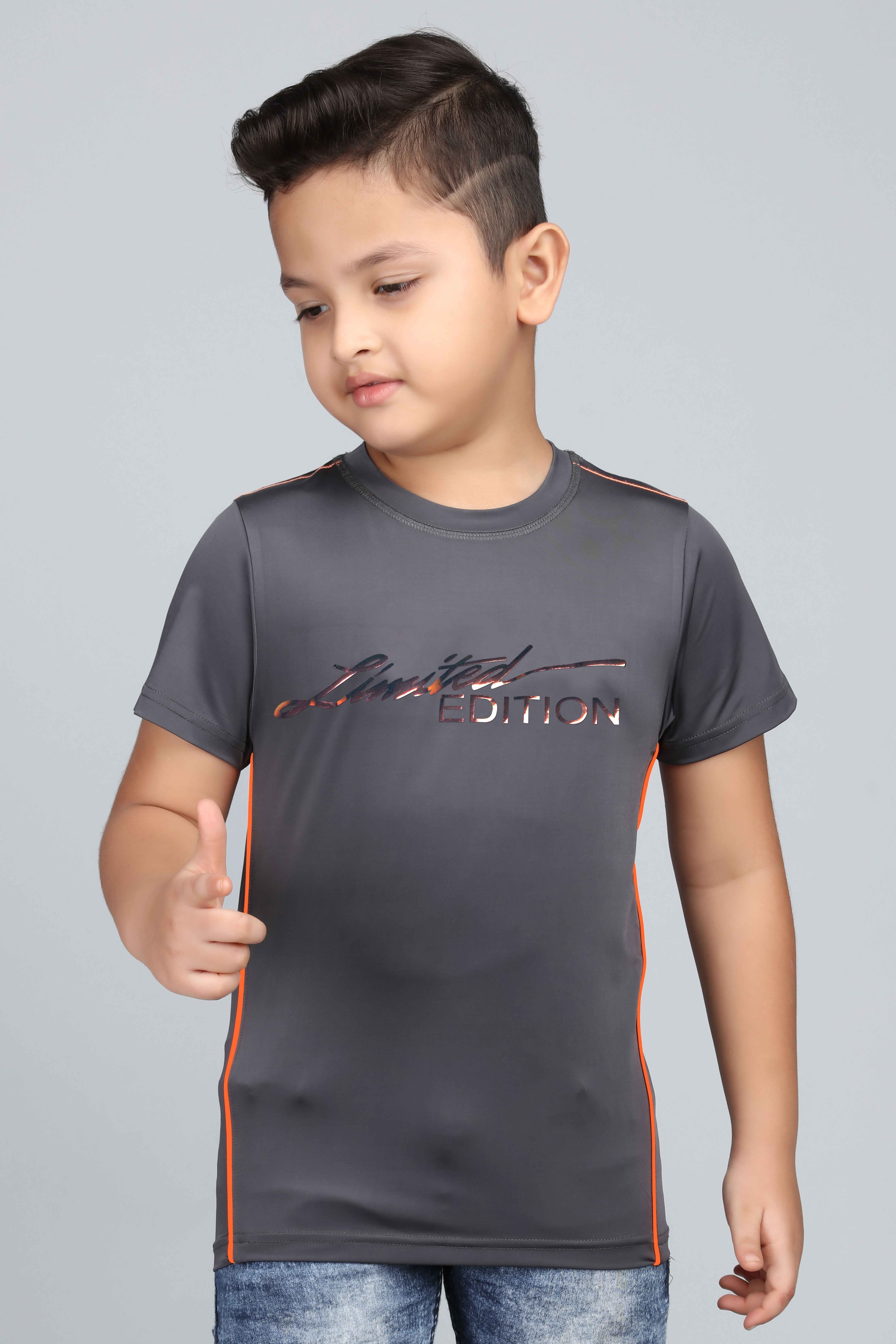     			3PIN Grey Polyester Boy's T-Shirt ( Pack of 1 )