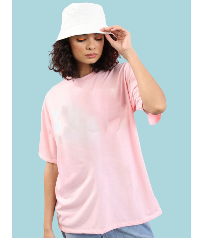     			AKTIF Pink Cotton Blend Women's T-Shirt ( Pack of 1 )
