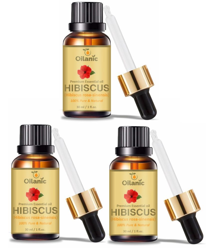     			Oilanic Hibiscus Heals Skin Conditions Essential Oil Aromatic 30 mL ( Pack of 3 )