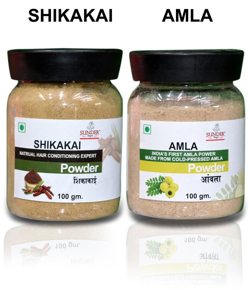     			Pure Natural Shikakai & Amla Powder for Hair Care (Pack of 2)