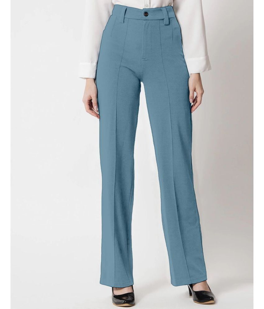     			Selvia Grey Lycra Regular Women's Casual Pants ( Pack of 1 )