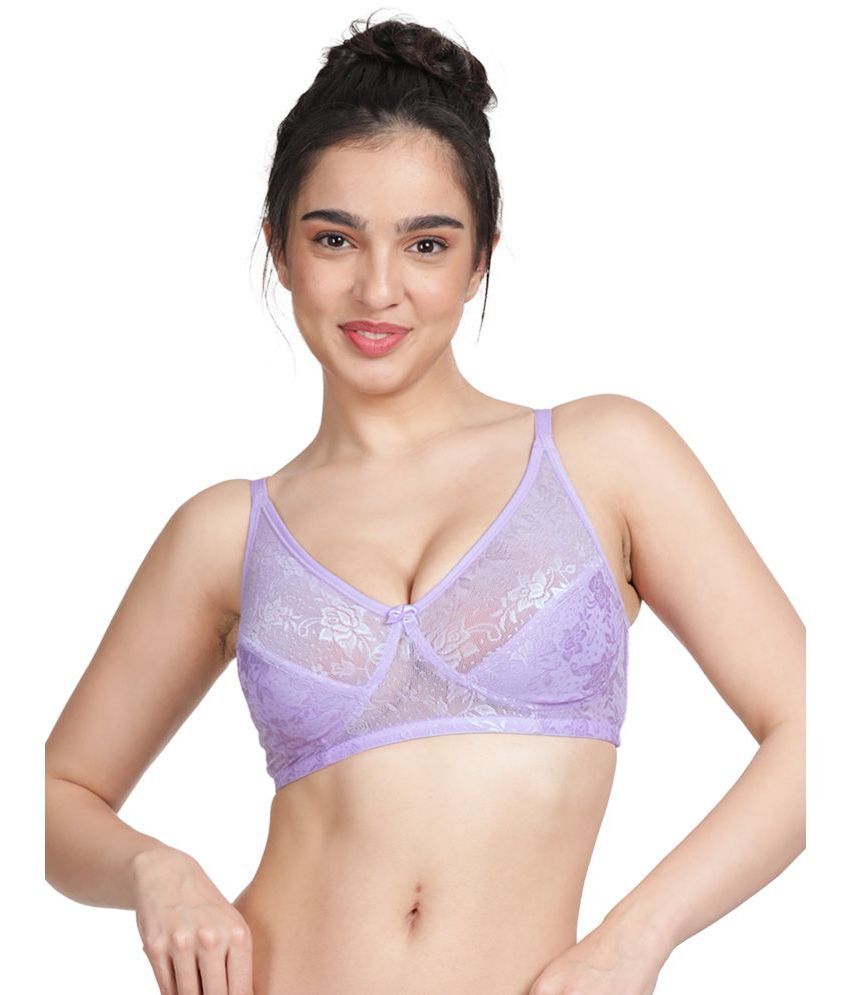     			Susie Purple Lace Non Padded Women's Everyday Bra ( Pack of 1 )