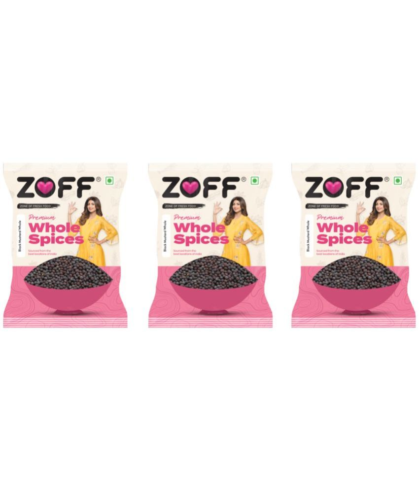     			Zoff Black Mustard/Kala Sarso 500g Each Pack of 3