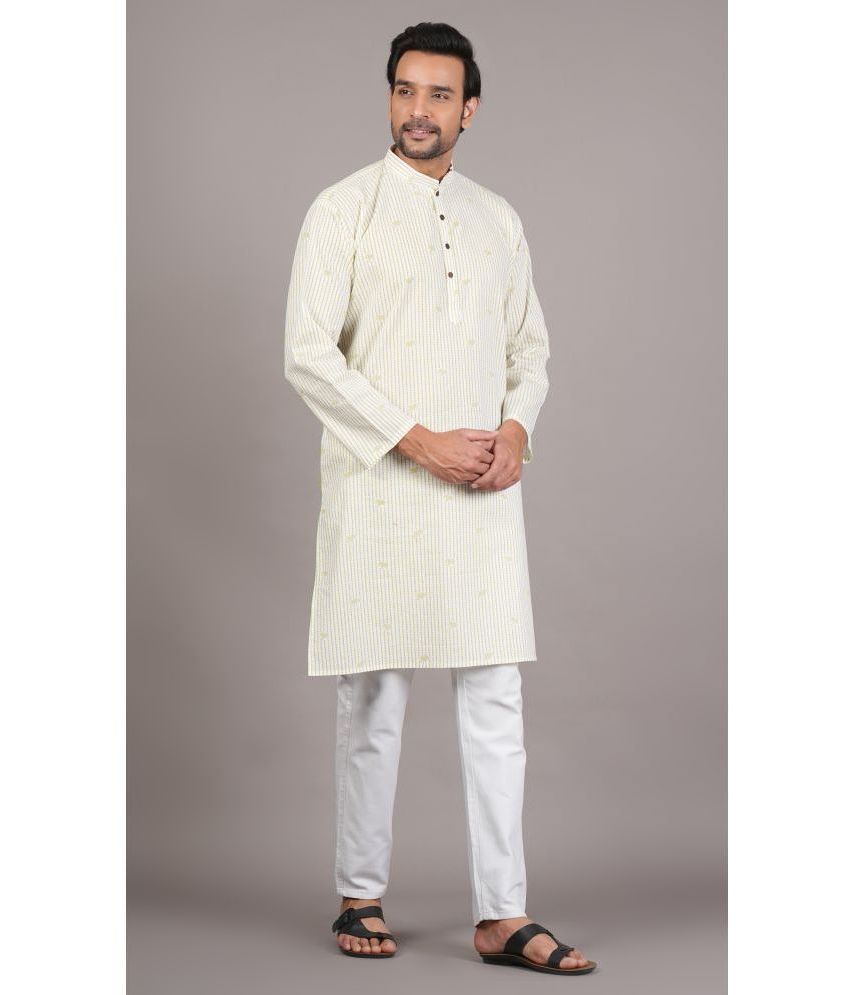     			JC4U Green Viscose Men's Regular Kurta ( Pack of 1 )