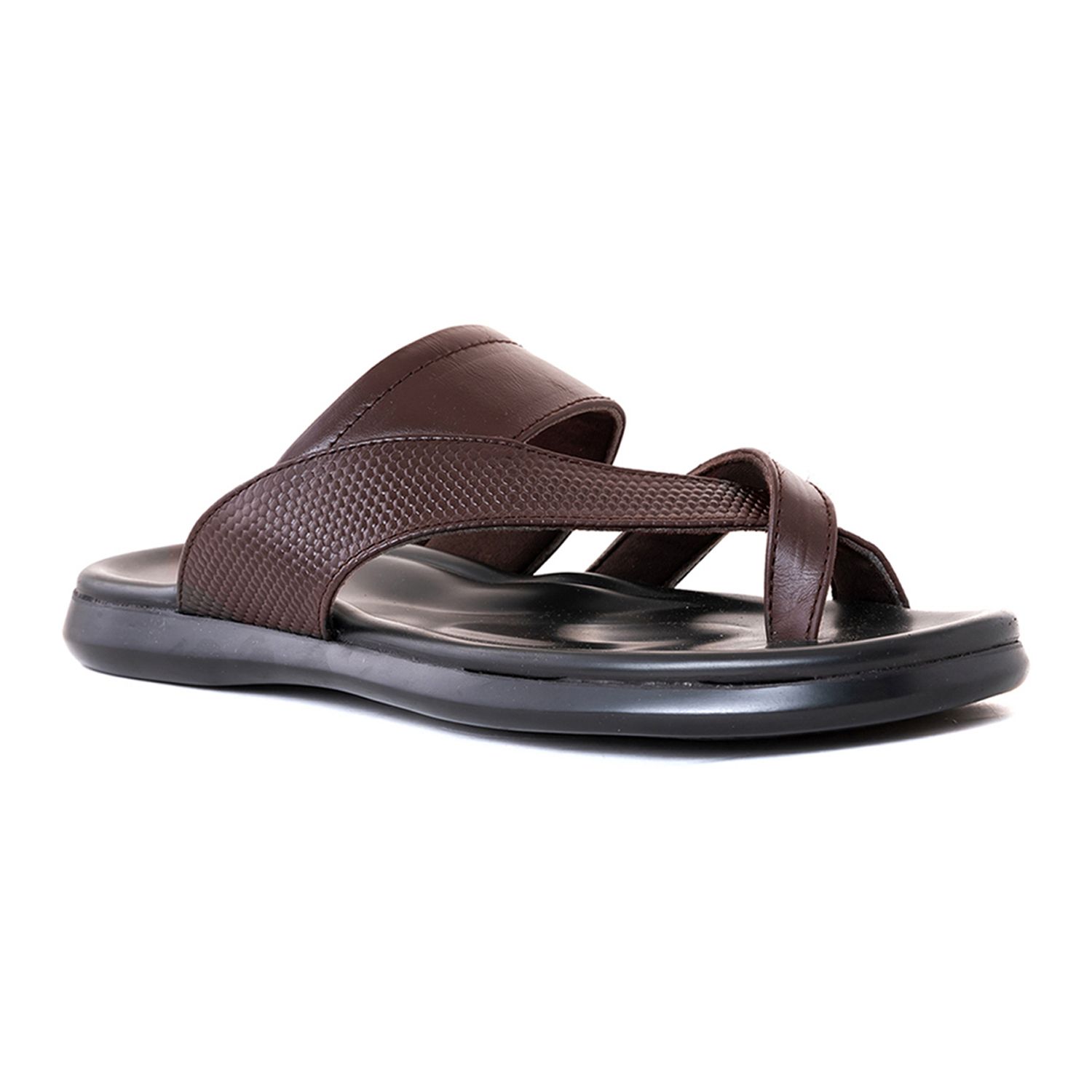     			KHADIM Brown Men's Slide Flip Flop