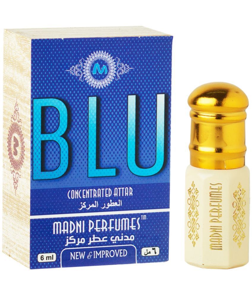     			Madni Perfumes Blu Premium Attar For Men & Women - 6ml | Alcohol-Free Aromatic Perfume Oil