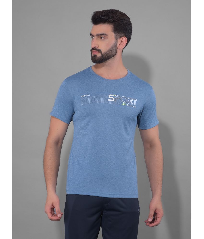     			Force NXT Blue Polyester Regular Fit Men's Sports T-Shirt ( Pack of 1 )