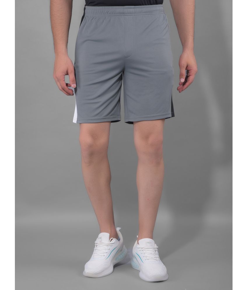     			Force NXT Grey Polyester Men's Gym Shorts ( Pack of 1 )