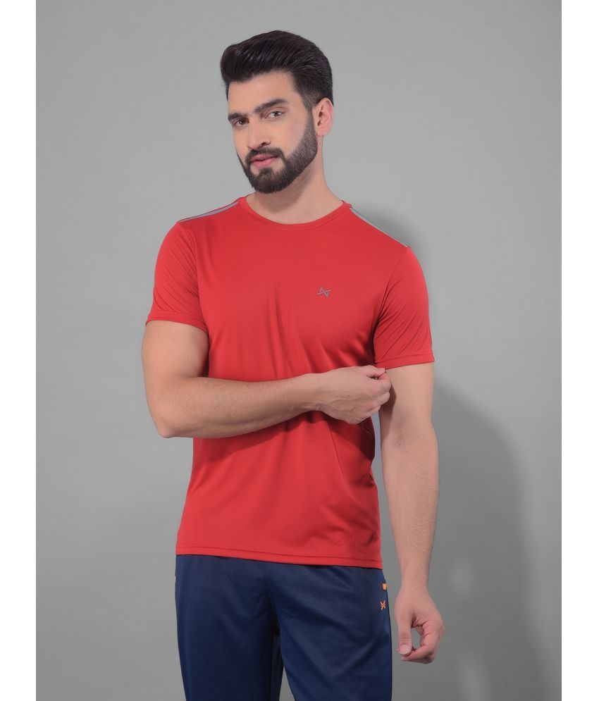     			Force NXT Red Polyester Regular Fit Men's Sports T-Shirt ( Pack of 1 )